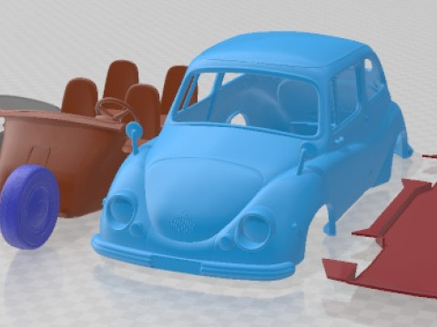 Subaru 360 1958 Printable Car 3D Print Model