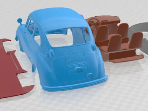 Subaru 360 1958 Printable Car 3D Print Model
