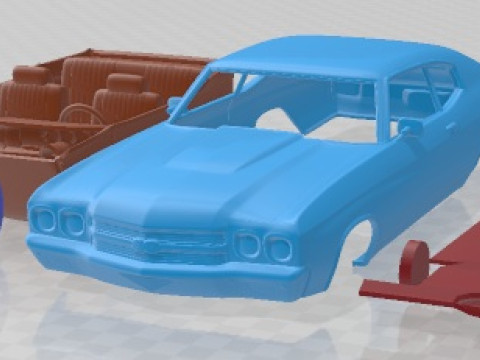 Chevrolet Chevelle SS 1970 Printable Car 3D Print Model