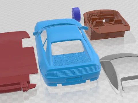 Ferrari 348 TB 1989 Printable Car 3D Print Model