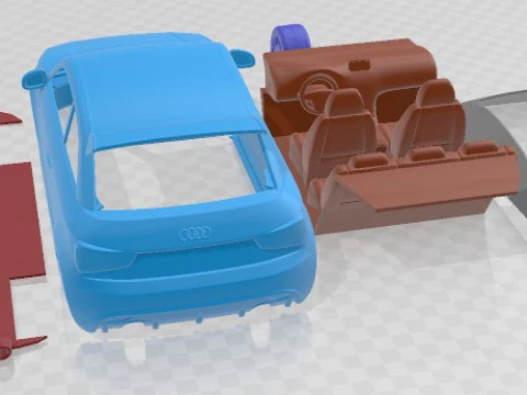 Audi A1 Quattro 2013 Printable Car 3D Print Model