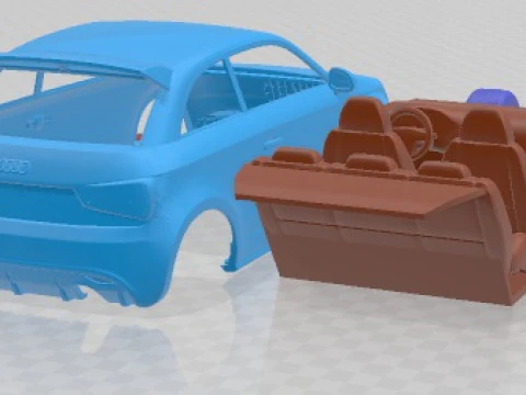 Audi A1 Quattro 2013 Printable Car 3D Print Model