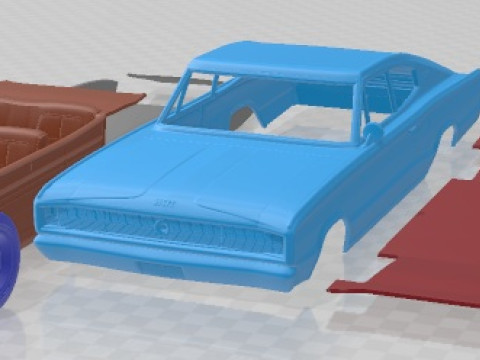 Автомобіль для друку Dodge Charger 1966 року 3D Принт Модель