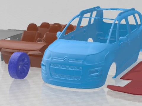 Carro para imprimir Citroen C3 Picasso 2013 Modelo de Impressão 3D