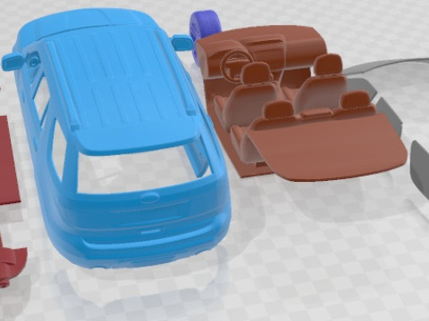 Explorer 2011 Yazdırılabilir Araba 3D Baskı Modeli