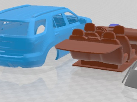 Explorer 2011 Yazdırılabilir Araba 3D Baskı Modeli