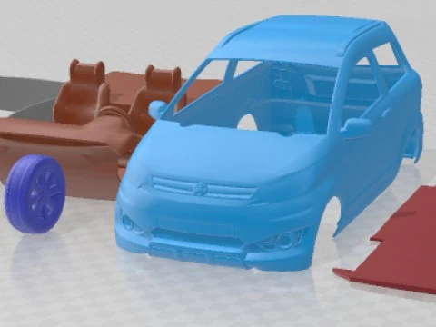 Coche Aixam Crossover Premium 2014 Imprimible Modelo de impresión 3D