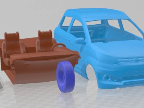 Aixam Crossover Premium 2014 Printable Car 3D Print Model