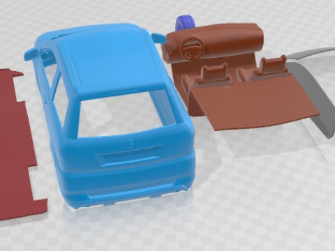 Aixam Crossover Premium 2014 Printable Car 3D Print Model