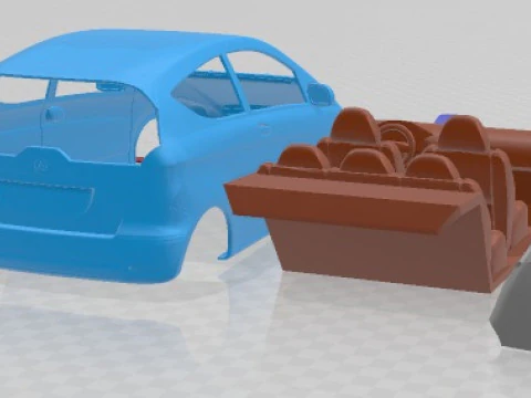 Mercedes A Class Coupe 2009 Printable Car 3D Print Model