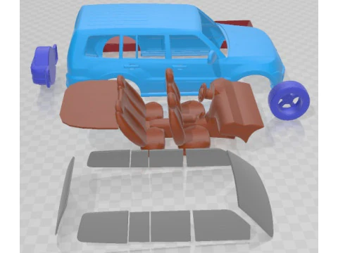 Mitsubishi Pajero 2008 Printable Car 3D Print Model