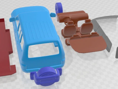 Mitsubishi Pajero 2008 Printable Car 3D Print Model