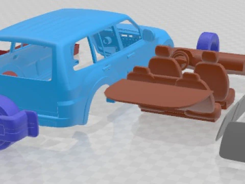 Mitsubishi Pajero 2008 Printable Car 3D Print Model