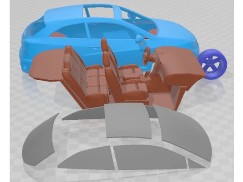Seat Ibiza Cupra 2010 Printable Car 3D Print Model