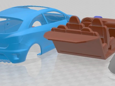 Seat Ibiza Cupra 2010 Printable Car 3D Print Model