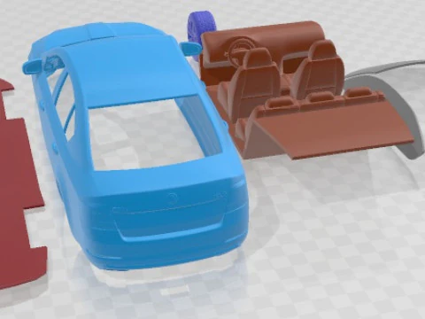 Skoda Octavia Sedan 2013 Printable Car 3D Print Model