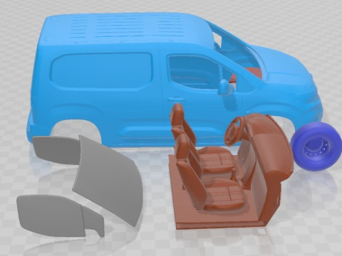Citroen e Berlingo Van SWB 2024 Printable 3D Print Model
