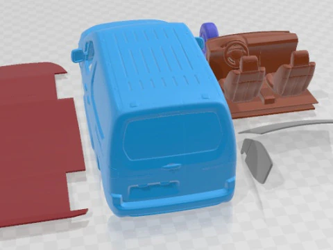 Citroen e Berlingo Van SWB 2024 Printable 3D Print Model