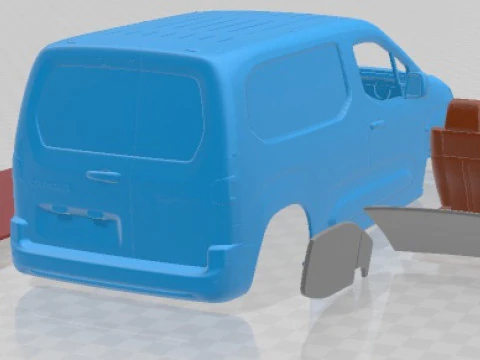 Citroen e Berlingo Van SWB 2024 Printable 3D Print Model
