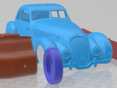 Bentley Embiricos Special 1938 Printable Car 3D Print Model