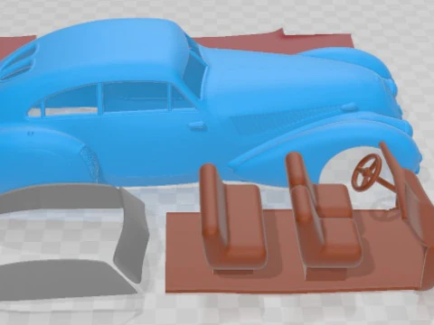 Bentley Embiricos Special 1938 Printable Car 3D Print Model