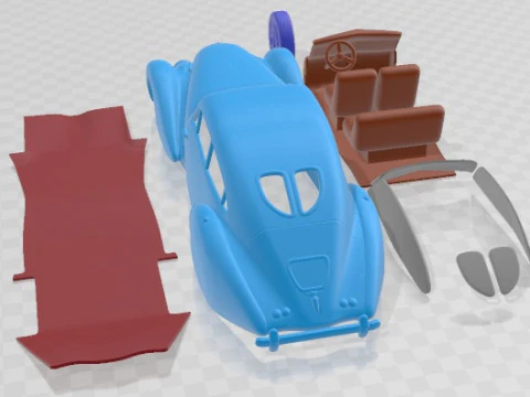 Bentley Embiricos Special 1938 Printable Car 3D Print Model