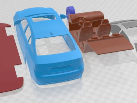 Lexus GS 300h 2014 Printable Car 3D Print Model