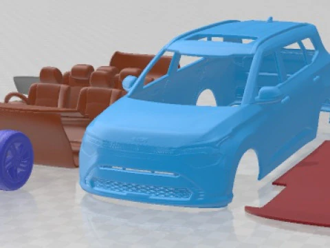 Kia Carens 2024 Yazdırılabilir Araba 3D Baskı Modeli