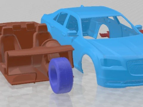 Chrysler 300 2015 Printable Car 3D Print Model