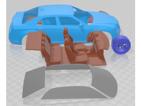 Chrysler 300 2015 Printable Car 3D Print Model
