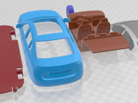 Renault Latitude 2011 Printable Car 3D Print Model