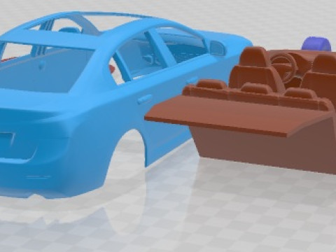 Renault Latitude 2011 Printable Car 3D Print Model