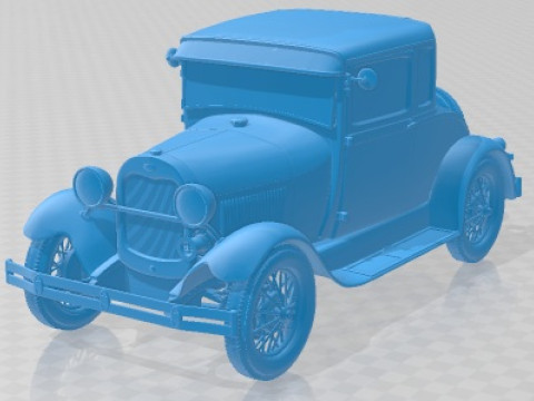 A 型 1929 年可打印汽车 3D 打印模型