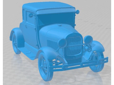 Model A 1929 Printable Car 3D Print Model