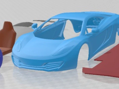 McLaren MP4 12C 2011 Printable Car 3D Print Model