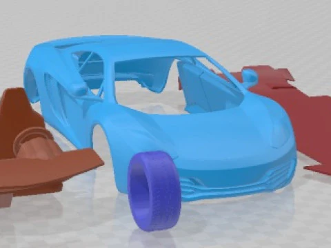 McLaren MP4 12C 2011 Printable Car 3D Print Model
