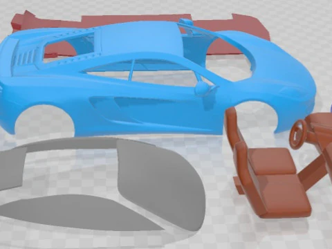 McLaren MP4 12C 2011 Printable Car 3D Print Model