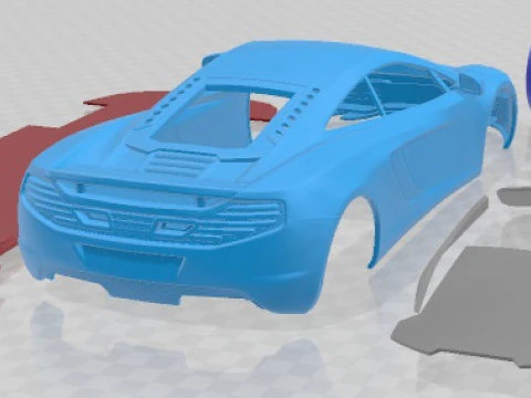 McLaren MP4 12C 2011 Printable Car 3D Print Model