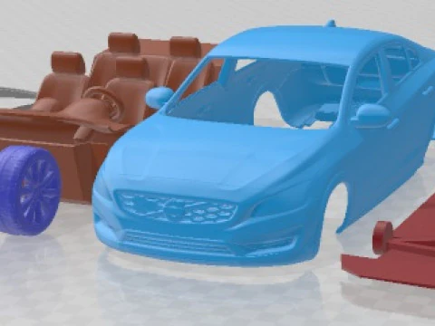 Volvo S60 Cross Country 2016 Printable Car 3D Print Model