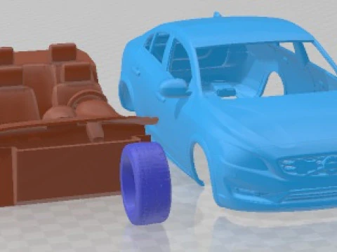 Volvo S60 Cross Country 2016 Printable Car 3D Print Model
