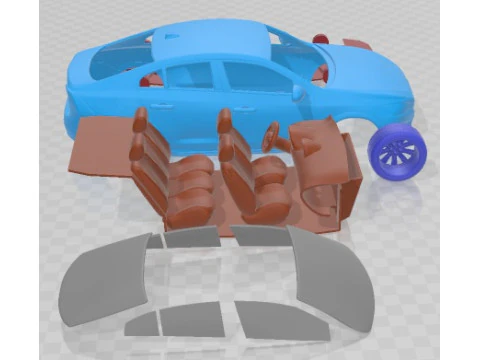 Volvo S60 Cross Country 2016 Printable Car 3D Print Model