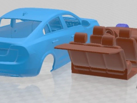 Volvo S60 Cross Country 2016 Printable Car 3D Print Model