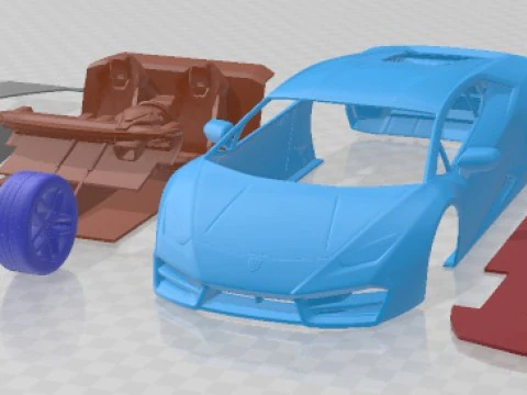 Huracan LP580-2 2017 Printable Car 3D Print Model