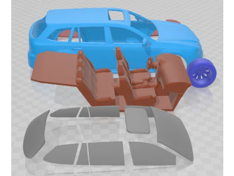 Subaru Legacy Station Wagon JDM 2010 Printable Car 3D Print Model