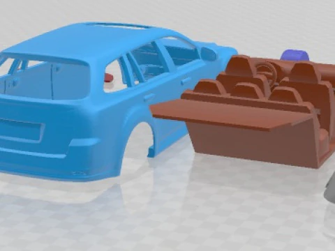 Subaru Legacy Station Wagon JDM 2010 Printable Car 3D Print Model