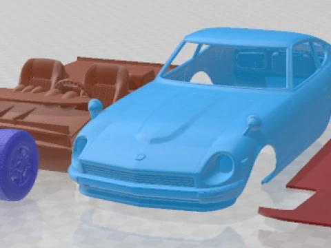 Datsun 240z 1969 Printable Car 3D Print Model