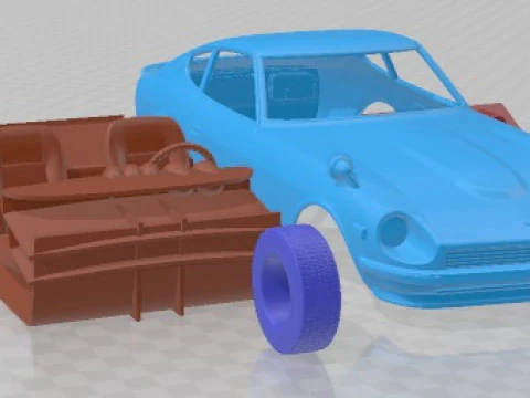 Datsun 240z 1969 Printable Car 3D Print Model