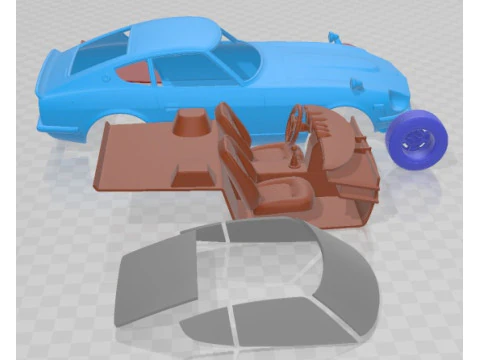 Datsun 240z 1969 Printable Car 3D Print Model