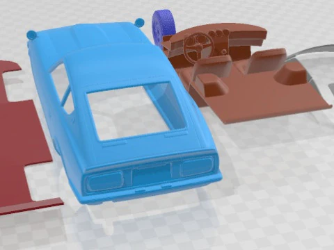 Datsun 240z 1969 Printable Car 3D Print Model
