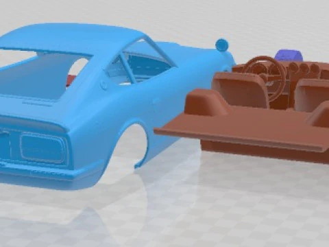 Datsun 240z 1969 Printable Car 3D Print Model